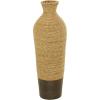 imageDeco 79 Seagrass Handmade Decorative Vase Tall Woven Floor Centerpiece Vase Vase for Home Decoration 11quot x 11quot x 33quot Brown11 x 11 x 33