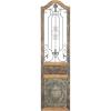 imageDeco 79 Wood Scroll Home Wall Decor Distressed Door Inspired Ornamental Panel Wall Sculpture with Black Metal Wire Details Wall Art 20quot x 3quot x 71quot BrownBrown