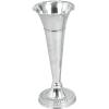 imageThe Novogratz Aluminum Metal Decorative Vase Flute Shaped Centerpiece Vase Flower Vase for Home Decoration 6quot x 6quot x 15quot Silver