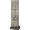 imageThe Novogratz Magnesium Oxide Indoor Outdoor Planter Easter Island Head Large Planter Pot Planter 13quot x 14quot x 18quot Dark GrayBrown