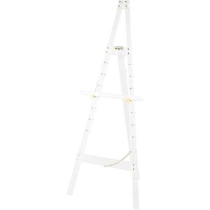 imageDeco 79 Acrylic Plastic Display Easel Adjustable 7 Tier Floor Standing Easel with Gold Metal Hardware and Chain Support Display Stand 19quot x 22quot x 56quot ClearClear