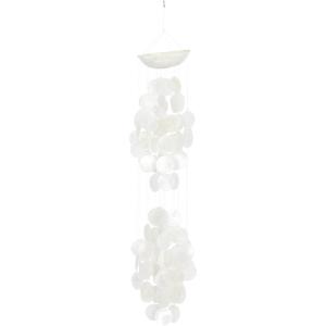 imageDeco 79 Capiz Shell Waterfall Windchime 5quot x 5quot x 27quot BlueWhite