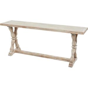 imageDeco 79 Farmhouse Wood Entryway Bench Brown 47quot x 12quot x 20quot