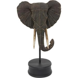 imageDeco 79 Polystone Elephant Sculpture 15quot x 9quot x 27quot Black