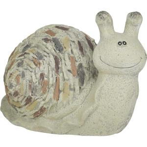 imageDeco 79 Polystone Snail Indoor Outdoor Garden Sculpture 12quot x 7quot x 8quot Gray