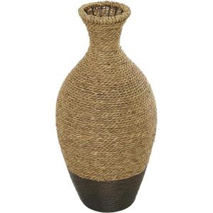 imageDeco 79 Seagrass Handmade Decorative Vase Tall Woven Floor Centerpiece Vase Vase for Home Decoration 11quot x 11quot x 33quot Brown10 x 10 x 21