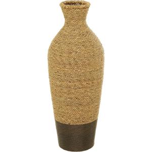imageDeco 79 Seagrass Handmade Decorative Vase Tall Woven Floor Centerpiece Vase Vase for Home Decoration 11quot x 11quot x 33quot Brown10 x 10 x 28