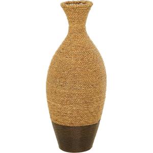 imageDeco 79 Seagrass Handmade Decorative Vase Tall Woven Floor Centerpiece Vase Vase for Home Decoration 11quot x 11quot x 33quot Brown11 x 11 x 27