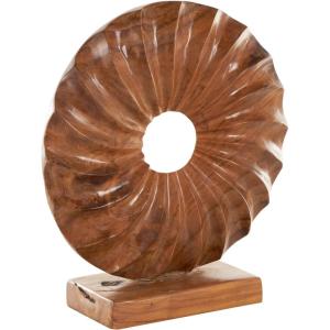 imageDeco 79 Teak Wood Abstract Handmade Decorative Sculpture Carved Home Decor Statue with Faces Accent Figurine 13quot x 4quot x 16quot Brown16 x 5 x 17