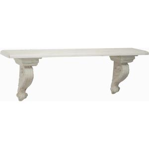 imageDeco 79 Wall Shelf 40quot L x 7quot W x 13quot H White40L x 7W x 13H