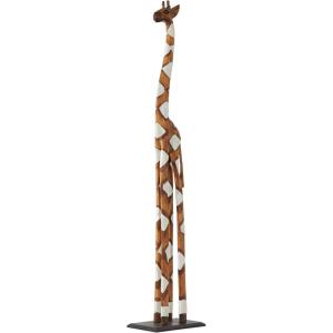 imageDeco 79 Wood Giraffe Decorative Sculpture Home Decor Statue Accent Figurine 11quot x 6quot x 47quot BrownBrown