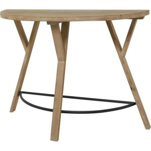 imageDeco 79 Wood Half Moon Console Table 42quot x 16quot x 31quot Brown
