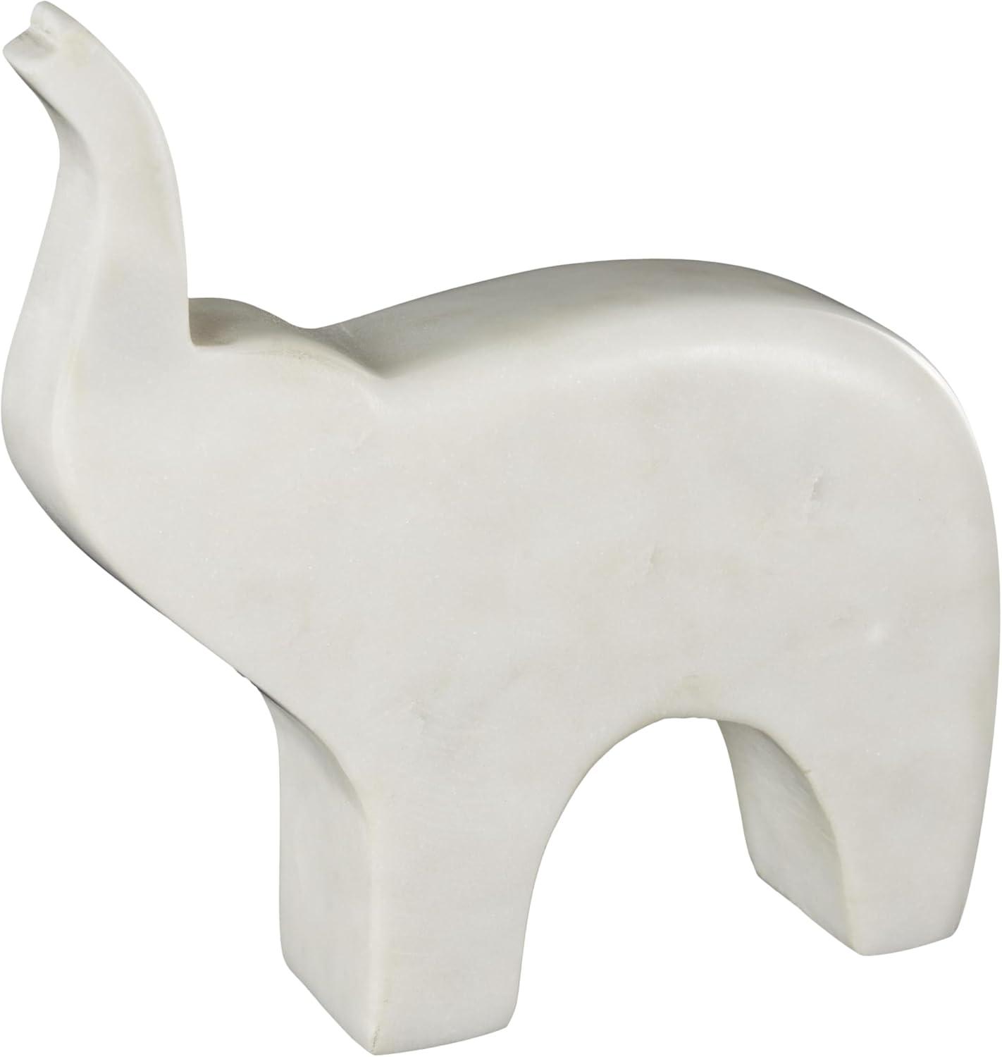 imageDeco 79 Marble Safari Animals Decorative Sculpture Small Abstract Rounded Home Decor Statues Set of 3 Accent Figurines 6quot 4quot 6quot H Multi ColoredCream