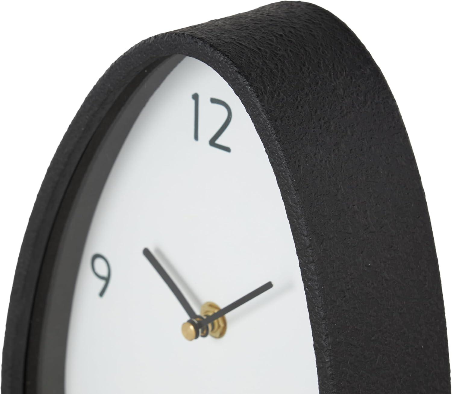 imageDeco 79 Metal Decorative Clock Textured Mantel Clocks with Gold Accents Set of 2 Tabletop Clocks 7quot W 9quot H Multi ColoredMulti Colored