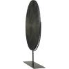 imageCosmoLiving by Cosmopolitan Metal Starburst Decorative Sculpture Carved Home Decor Statue with Stand Accent Figurine 18quot x 4quot x 23quot BlackBlack