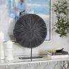 imageCosmoLiving by Cosmopolitan Metal Starburst Decorative Sculpture Carved Home Decor Statue with Stand Accent Figurine 18quot x 4quot x 23quot BlackBlack
