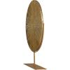 imageCosmoLiving by Cosmopolitan Metal Starburst Decorative Sculpture Carved Home Decor Statue with Stand Accent Figurine 18quot x 4quot x 23quot BlackGold