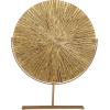 imageCosmoLiving by Cosmopolitan Metal Starburst Decorative Sculpture Carved Home Decor Statue with Stand Accent Figurine 18quot x 4quot x 23quot BlackGold