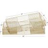 imageCosmoLiving by Cosmopolitan Metal Wire Tray Set of 2 17quot 19quotW Gold