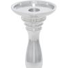 imageDeco 79 Aluminum Metal Decorative Candle Holder Candle Stand Set of 3 Candlestick Holder 14quot 12quot 10quotH Silver14x12x10