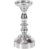 imageDeco 79 Aluminum Metal Decorative Candle Holder Candle Stand Set of 3 Candlestick Holder 14quot 12quot 10quotH Silver14x12x10
