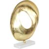 imageDeco 79 Aluminum Metal Geometric Decorative Sculpture Home Decor Statue with Marble Base Accent Figurine 15quot x 4quot x 17quot GoldCONVENIENTLY SIZED