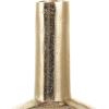 imageDeco 79 Aluminum Metal Geometric Decorative Vase Circular Centerpiece Vase with Linear Etchings Flower Vase for Home Decoration 7quot x 2quot x 16quot Gold