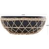 imageDeco 79 Bohemian Wood Decorative Bowl Teak 13quot D 9quot H75551 13quot x 9quot BrownBlack