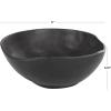 imageDeco 79 Bohemian Wood Decorative Bowl Teak 13quot D 9quot H75551 13quot x 9quot BrownBlack