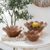 imageDeco 79 Bohemian Wood Decorative Bowl Teak 13quot D 9quot H75551 13quot x 9quot BrownBrown