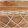 imageDeco 79 Bohemian Wood Decorative Bowl Teak 13quot D 9quot H75551 13quot x 9quot BrownBrown