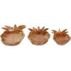 imageDeco 79 Bohemian Wood Decorative Bowl Teak 13quot D 9quot H75551 13quot x 9quot BrownBrown
