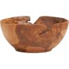 imageDeco 79 Bohemian Wood Decorative Bowl Teak 13quot D 9quot H75551 13quot x 9quot BrownBrown