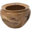 imageDeco 79 Bohemian Wood Decorative Bowl Teak 13quot D 9quot H75551 13quot x 9quot BrownBrown