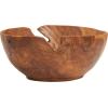 imageDeco 79 Bohemian Wood Decorative Bowl Teak 13quot D 9quot H75551 13quot x 9quot BrownBrown
