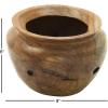 imageDeco 79 Bohemian Wood Decorative Bowl Teak 13quot D 9quot H75551 13quot x 9quot BrownBrown