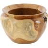 imageDeco 79 Bohemian Wood Decorative Bowl Teak 13quot D 9quot H75551 13quot x 9quot BrownBrown