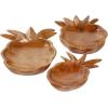 imageDeco 79 Bohemian Wood Decorative Bowl Teak 13quot D 9quot H75551 13quot x 9quot BrownBrown