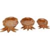 imageDeco 79 Bohemian Wood Decorative Bowl Teak 13quot D 9quot H75551 13quot x 9quot BrownBrown