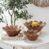 imageDeco 79 Bohemian Wood Decorative Bowl Teak 13quot D 9quot H75551 13quot x 9quot BrownBrown