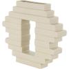 imageDeco 79 Ceramic Abstract Decorative Vase Centerpiece Vase with Rectangular Center Cutout Flower Vase for Home Decoration 12quot x 2quot x 10quot CreamCream