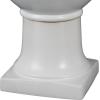 imageDeco 79 Ceramic Decorative Vase Fluted Urn Shaped Centerpiece Vase with Arch Handles Flower Vase for Home Decoration 6quot x 6quot x 20quot BlackWhite