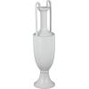 imageDeco 79 Ceramic Decorative Vase Fluted Urn Shaped Centerpiece Vase with Arch Handles Flower Vase for Home Decoration 6quot x 6quot x 20quot BlackWhite