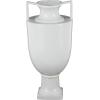 imageDeco 79 Ceramic Decorative Vase Fluted Urn Shaped Centerpiece Vase with Arch Handles Flower Vase for Home Decoration 6quot x 6quot x 20quot BlackWhite