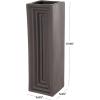imageDeco 79 Ceramic Decorative Vase Square Centerpiece Vase Flower Vase for Home Decoration 6quot x 6quot x 18quot BlackBlack