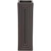 imageDeco 79 Ceramic Decorative Vase Square Centerpiece Vase Flower Vase for Home Decoration 6quot x 6quot x 18quot BlackBlack