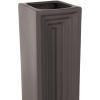 imageDeco 79 Ceramic Decorative Vase Square Centerpiece Vase Flower Vase for Home Decoration 6quot x 6quot x 18quot BlackBlack