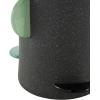 imageDeco 79 Ceramic Decorative Vase Textured Centerpiece Vase with Multicolor HalfMoon Accents Flower Vase for Home Decoration 8quot x 8quot x 16quot BlackBlack