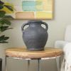 imageDeco 79 Ceramic Decorative Vase Textured Whitewashed Centerpiece Vase Flower Vase for Home Decoration 10quot x 10quot x 24quot Black11 x 9 x 10