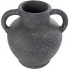 imageDeco 79 Ceramic Decorative Vase Textured Whitewashed Centerpiece Vase Flower Vase for Home Decoration 10quot x 10quot x 24quot Black11 x 9 x 10